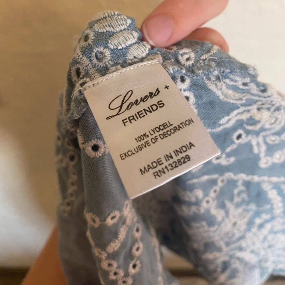 Super cute blue boho top - Picture 5 of 9